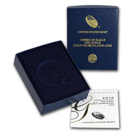 OGP Box & COA - 2016-W 1 oz Burnished Gold Eagle OGP Box & COA - 2016-W 1 oz Burnished Gold Eagle